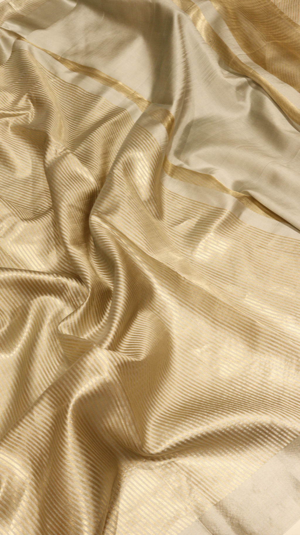 Pre-Order : Striped Tissue Katan Silk Saree