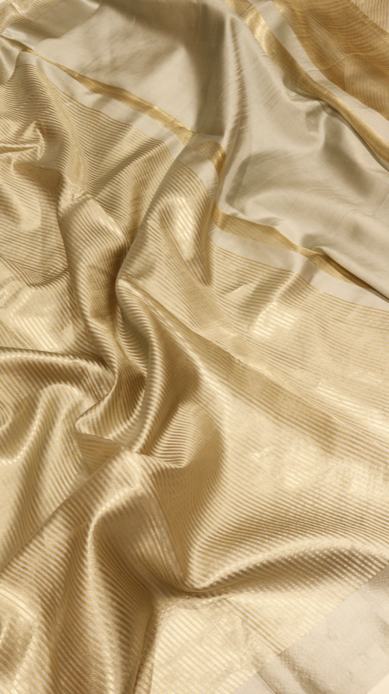 Striped Tissue Katan Silk Saree