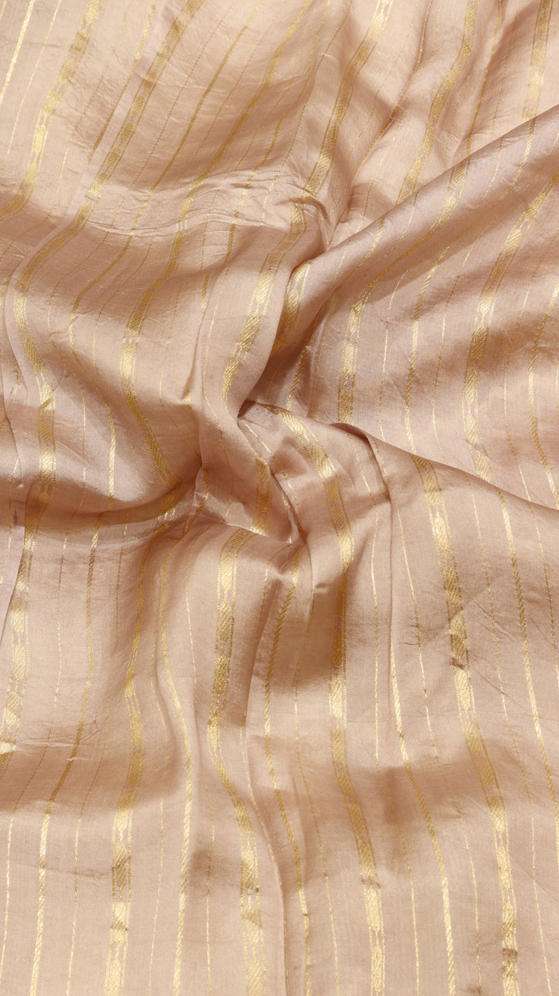 Handloom Kora Silk Saree with Katan Border
