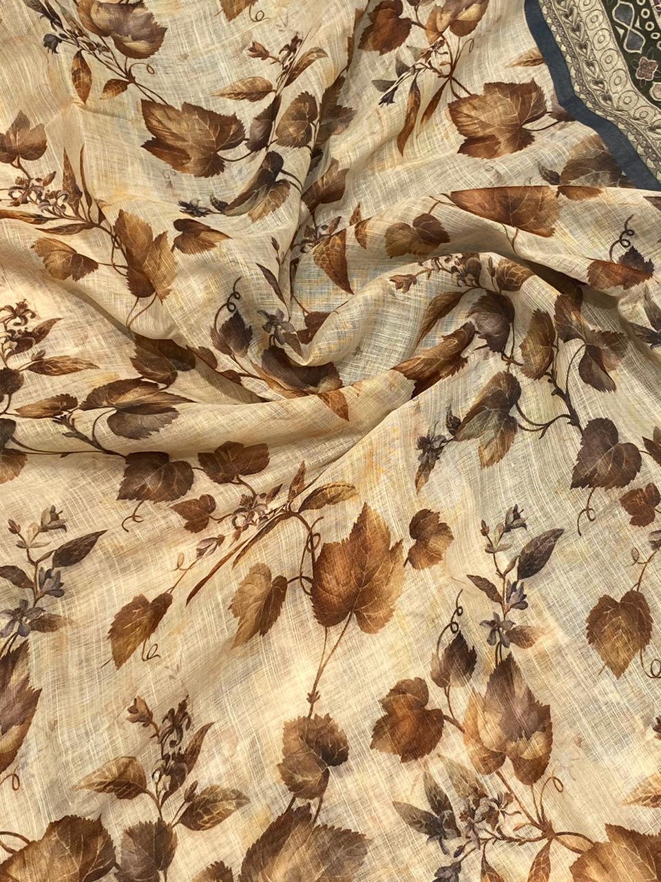 Semi Tussar saree