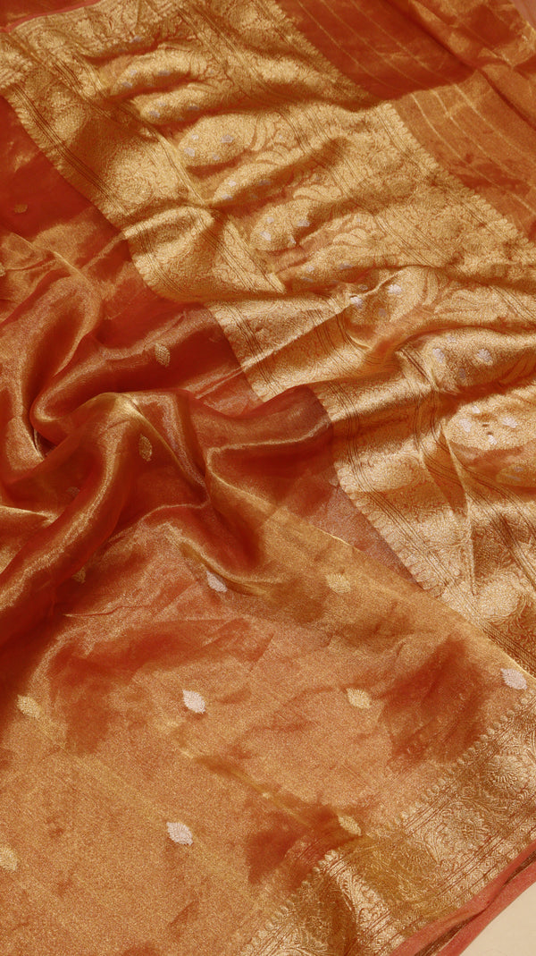 Glass Tissue Silk Saree
