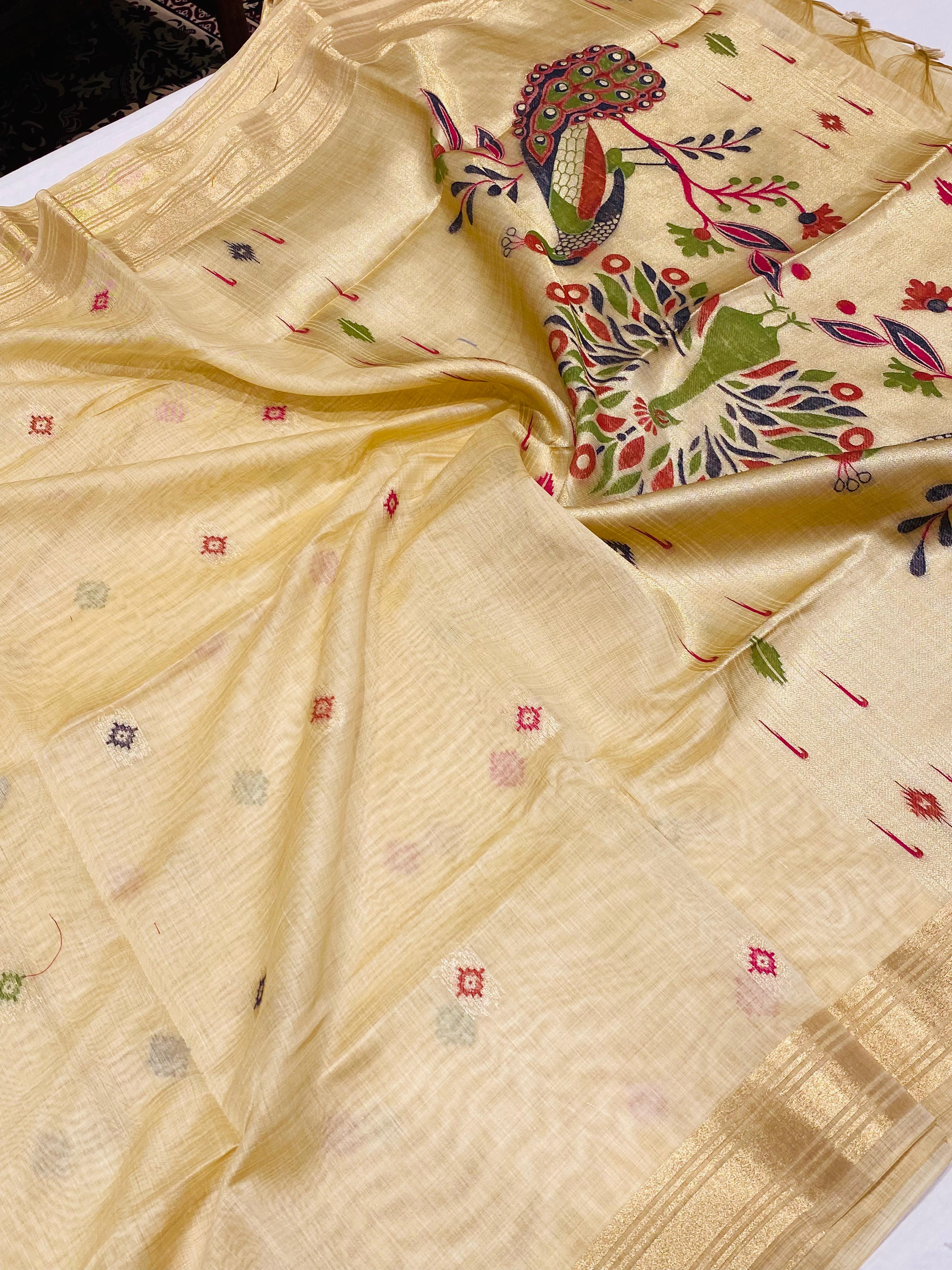 Semi Muslin saree