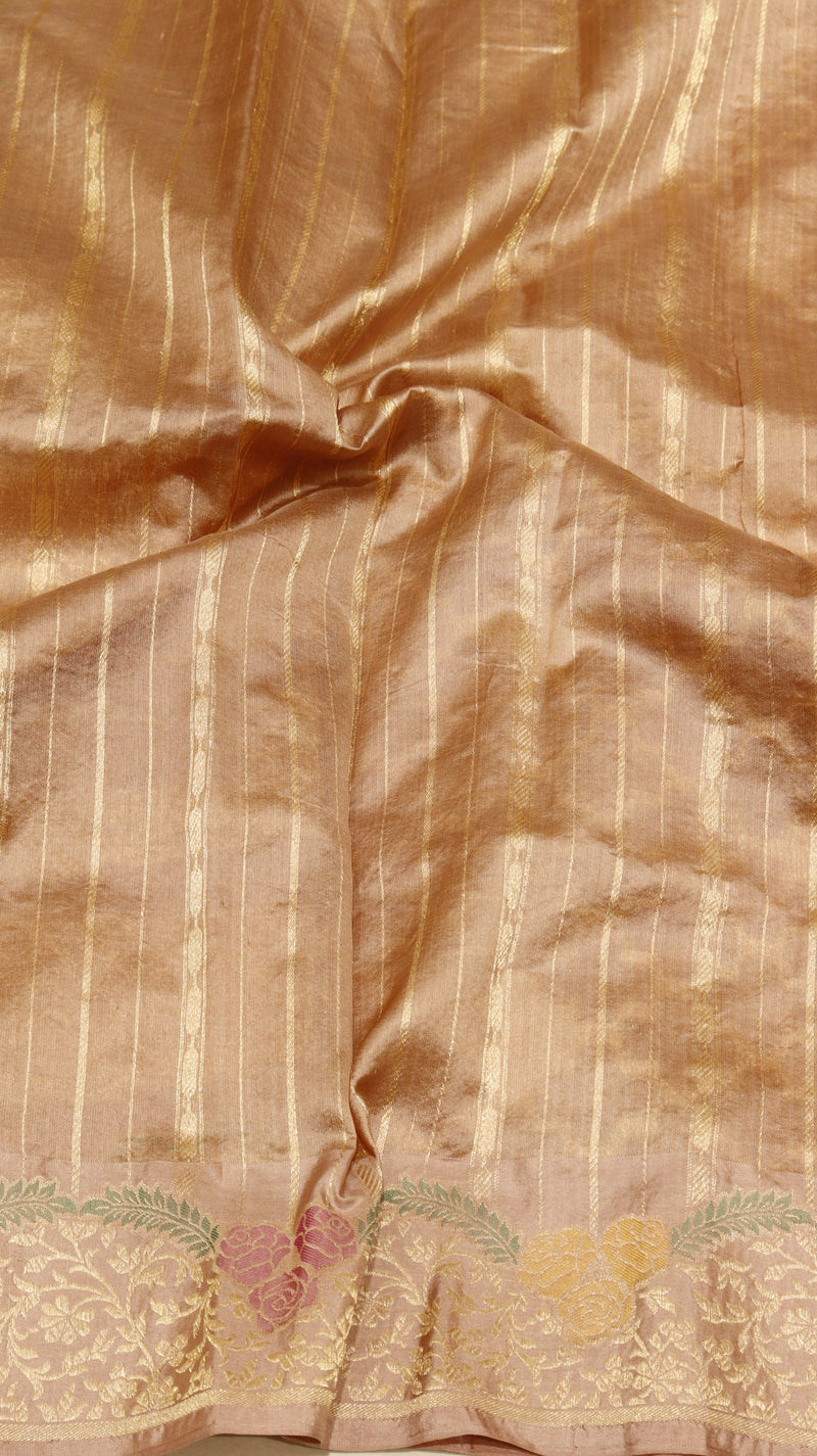Kora Silk Saree with Katan Border