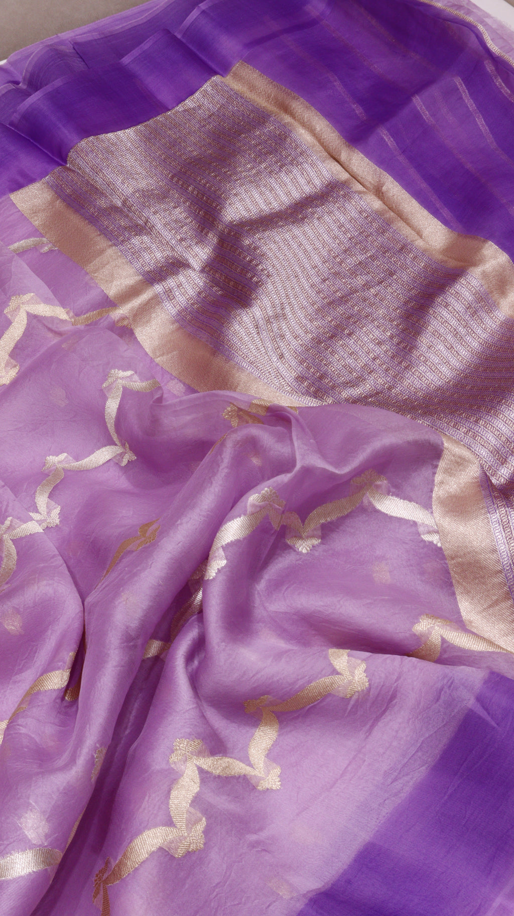 Pre-Order : Handloom Pure Kora Silk Saree