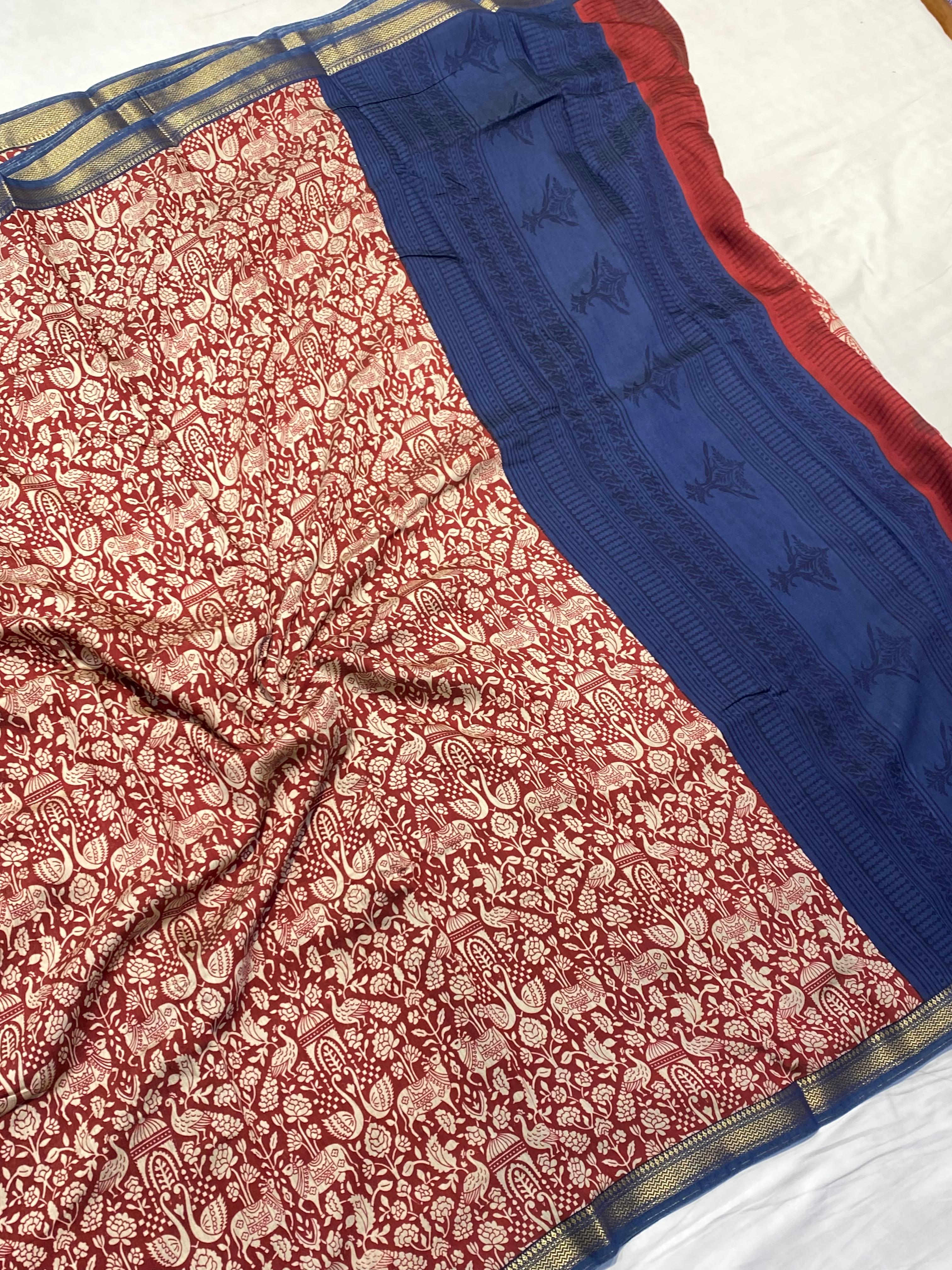 Semi Chiniya Saree