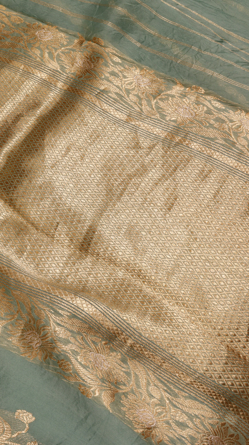 Handloom Pure Kora Silk Saree