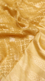 Handloom Kora Silk Saree with Katan Border