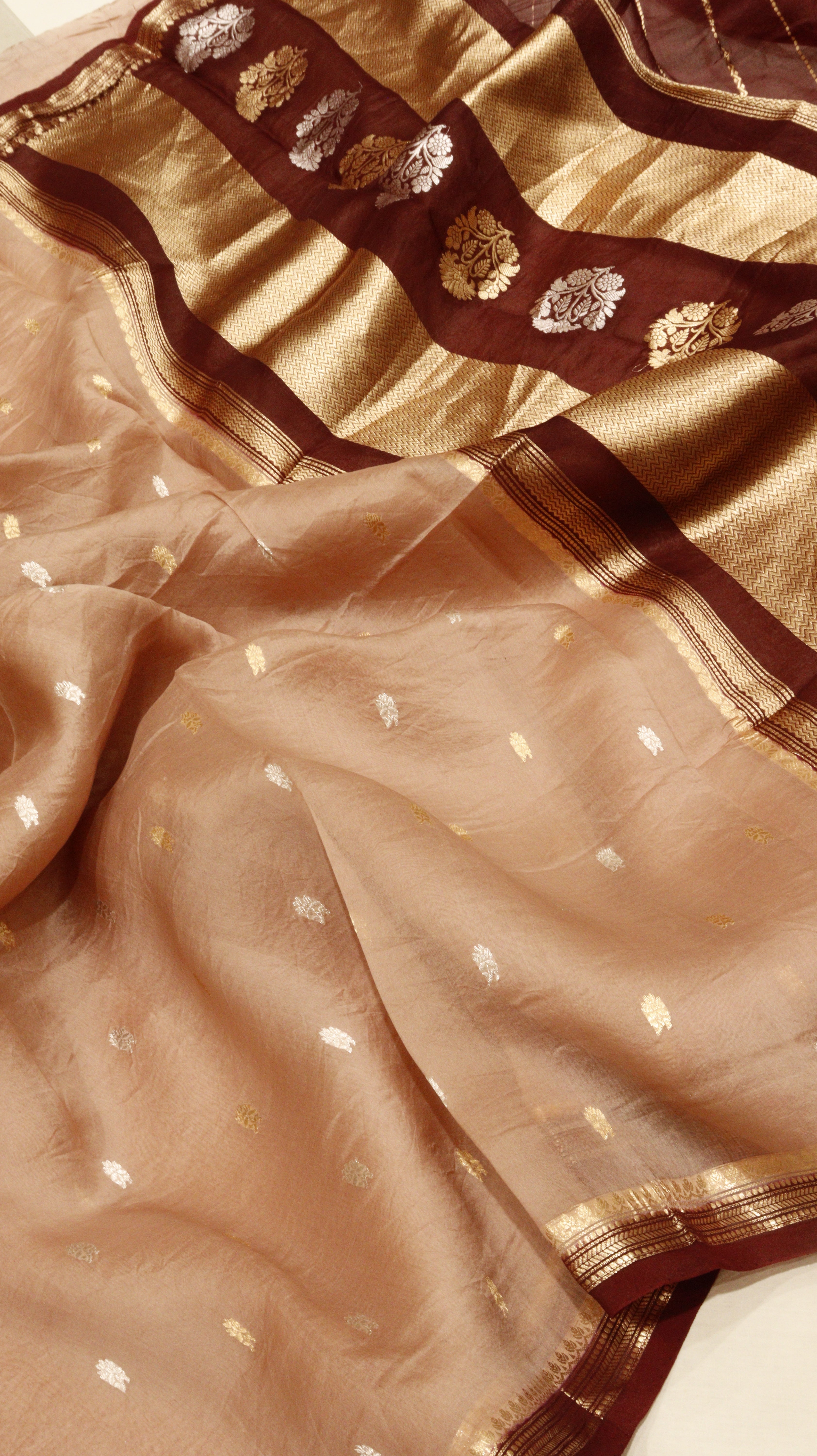 Pure Handloom Kora Silk Saree
