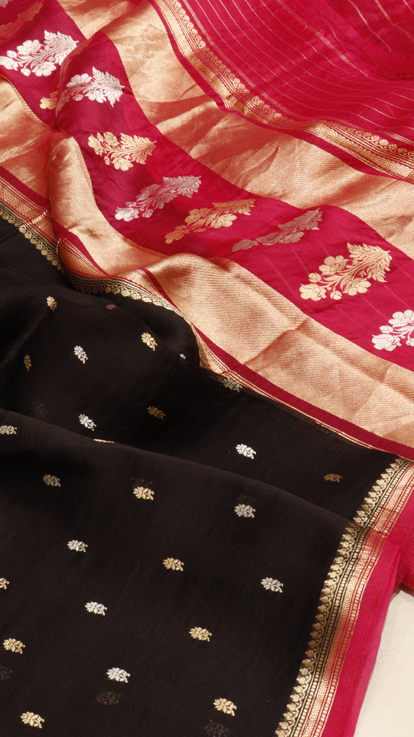 Pure Handloom Kora Silk Saree