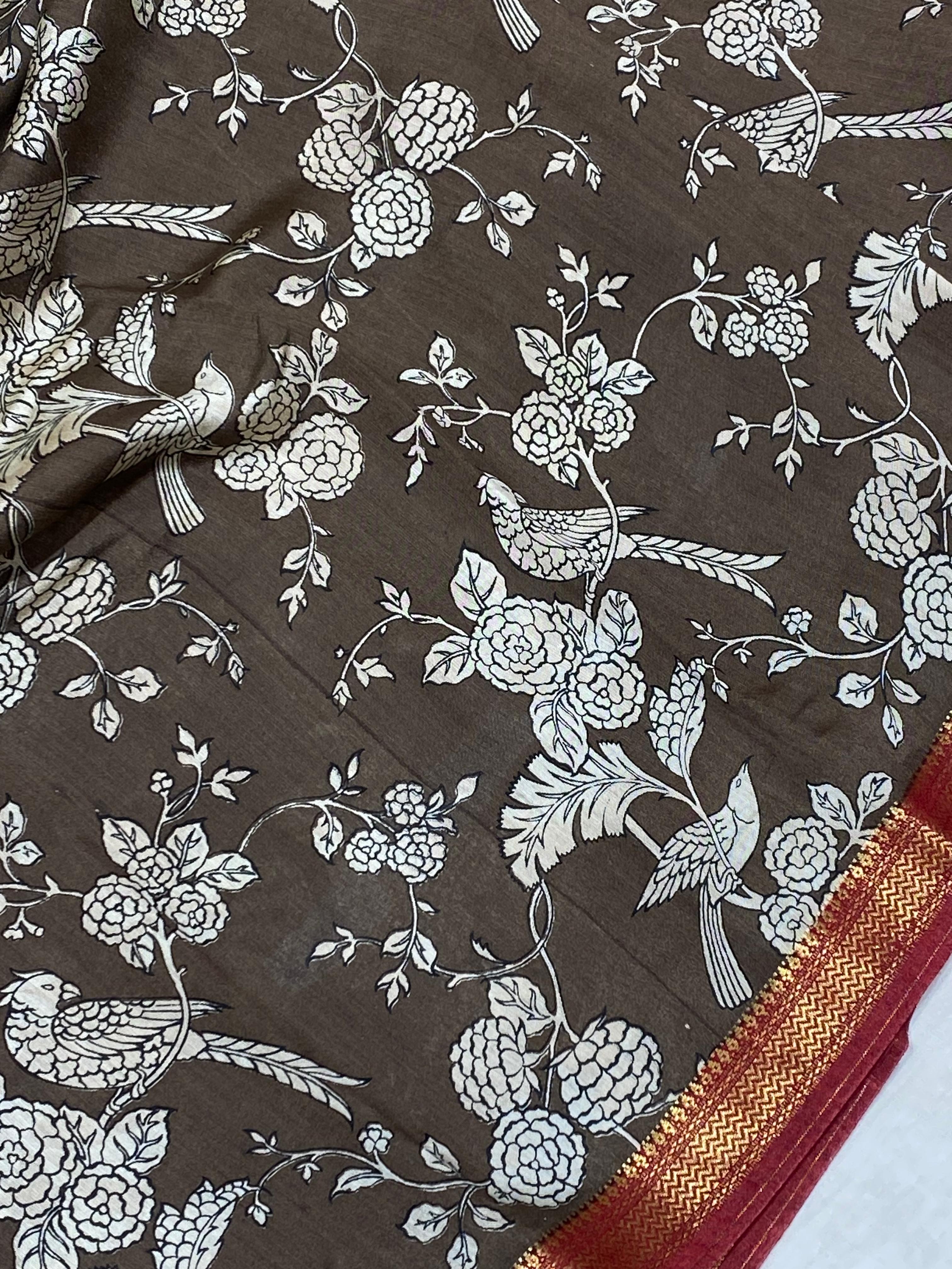 Semi Moonga saree