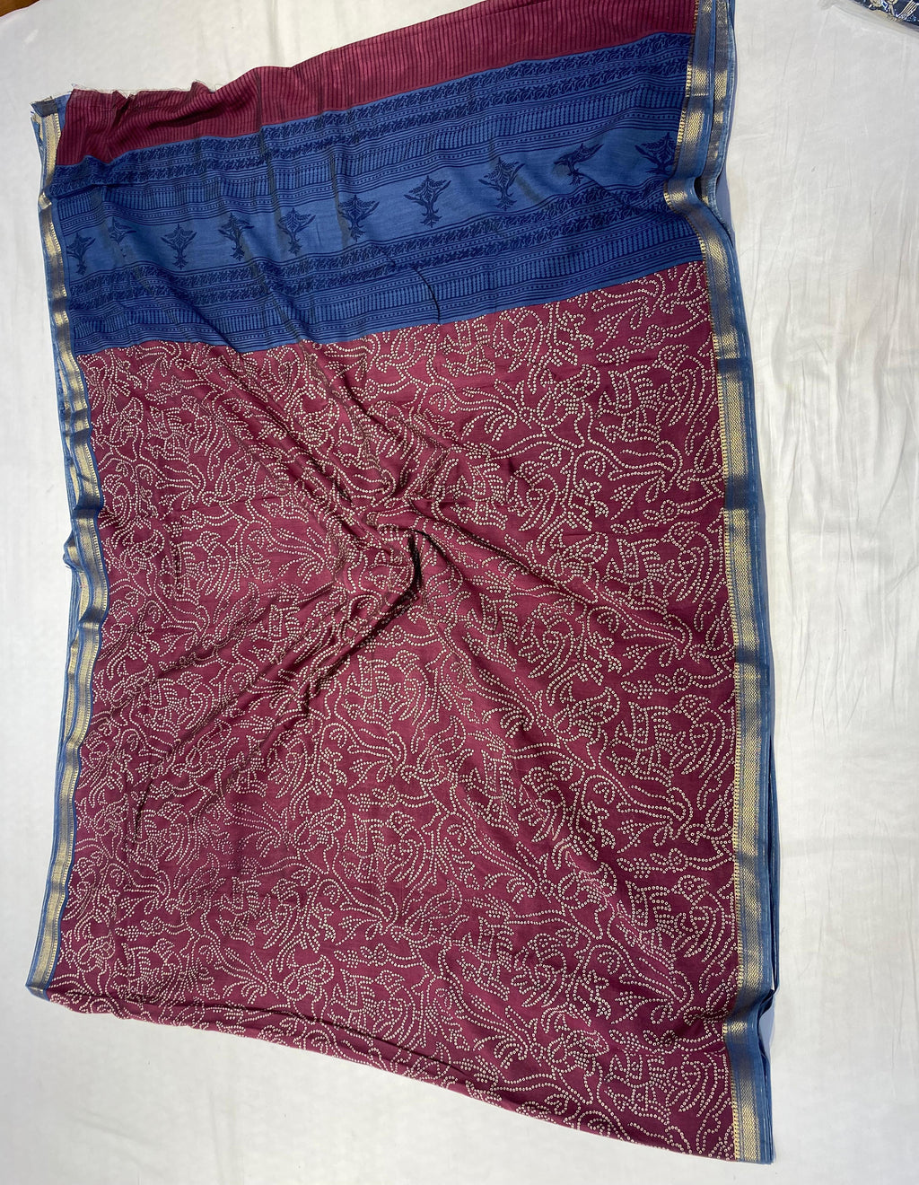 Semi Chiniya Saree