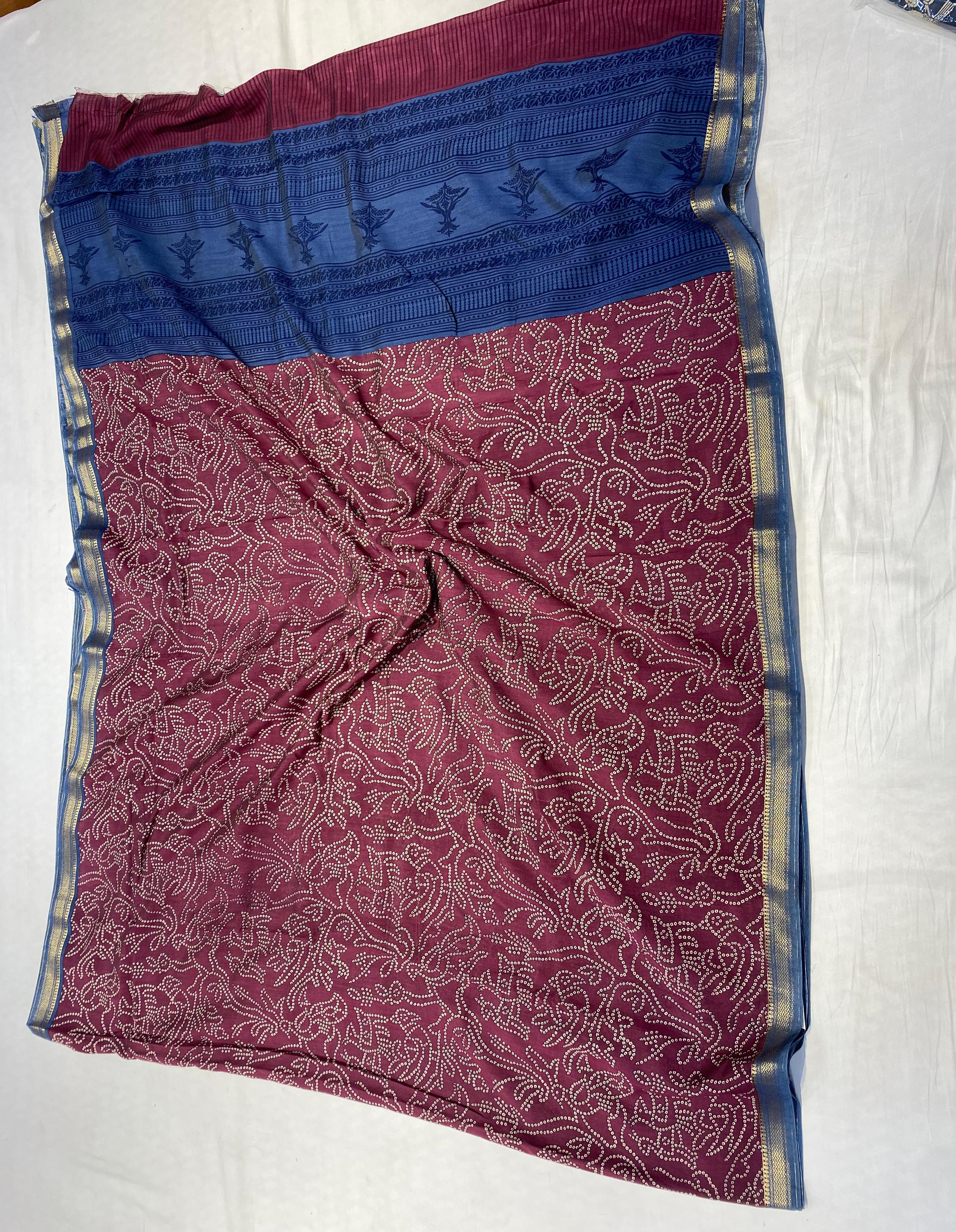 Semi Chiniya Saree