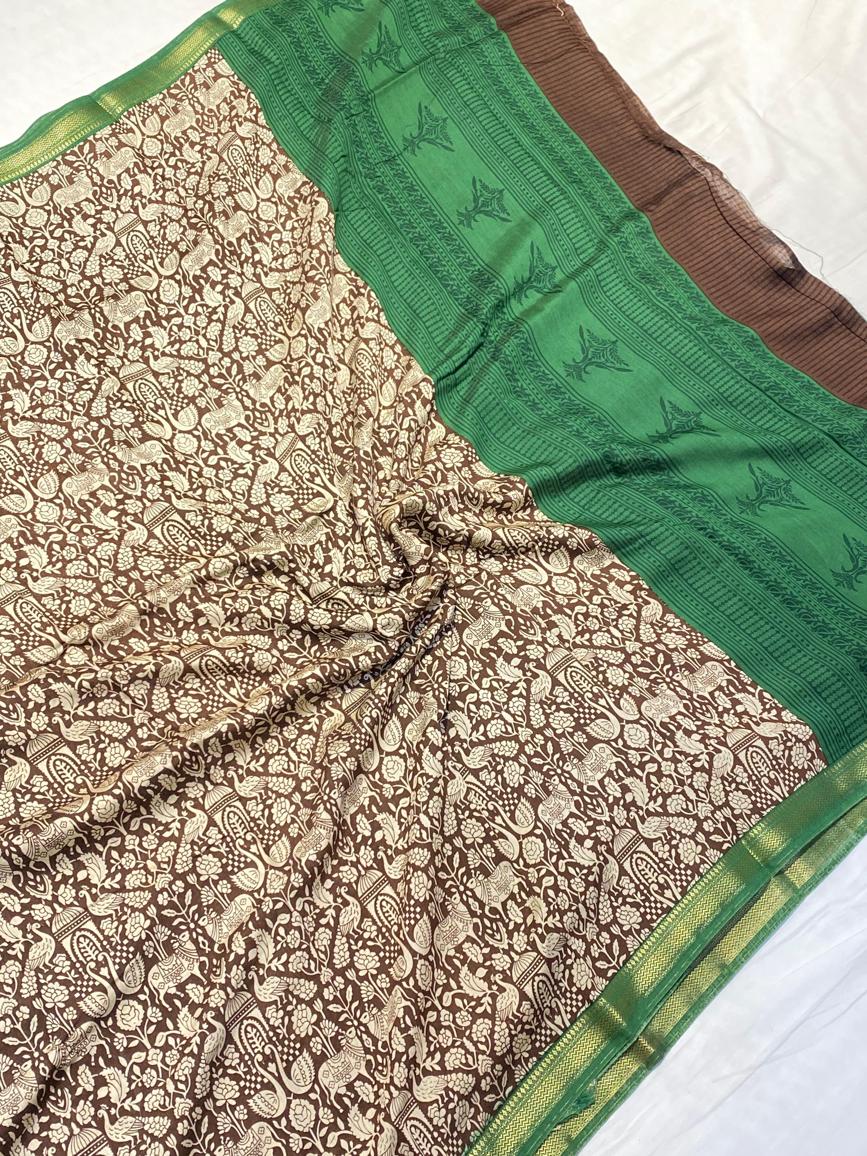 Semi Chiniya Saree