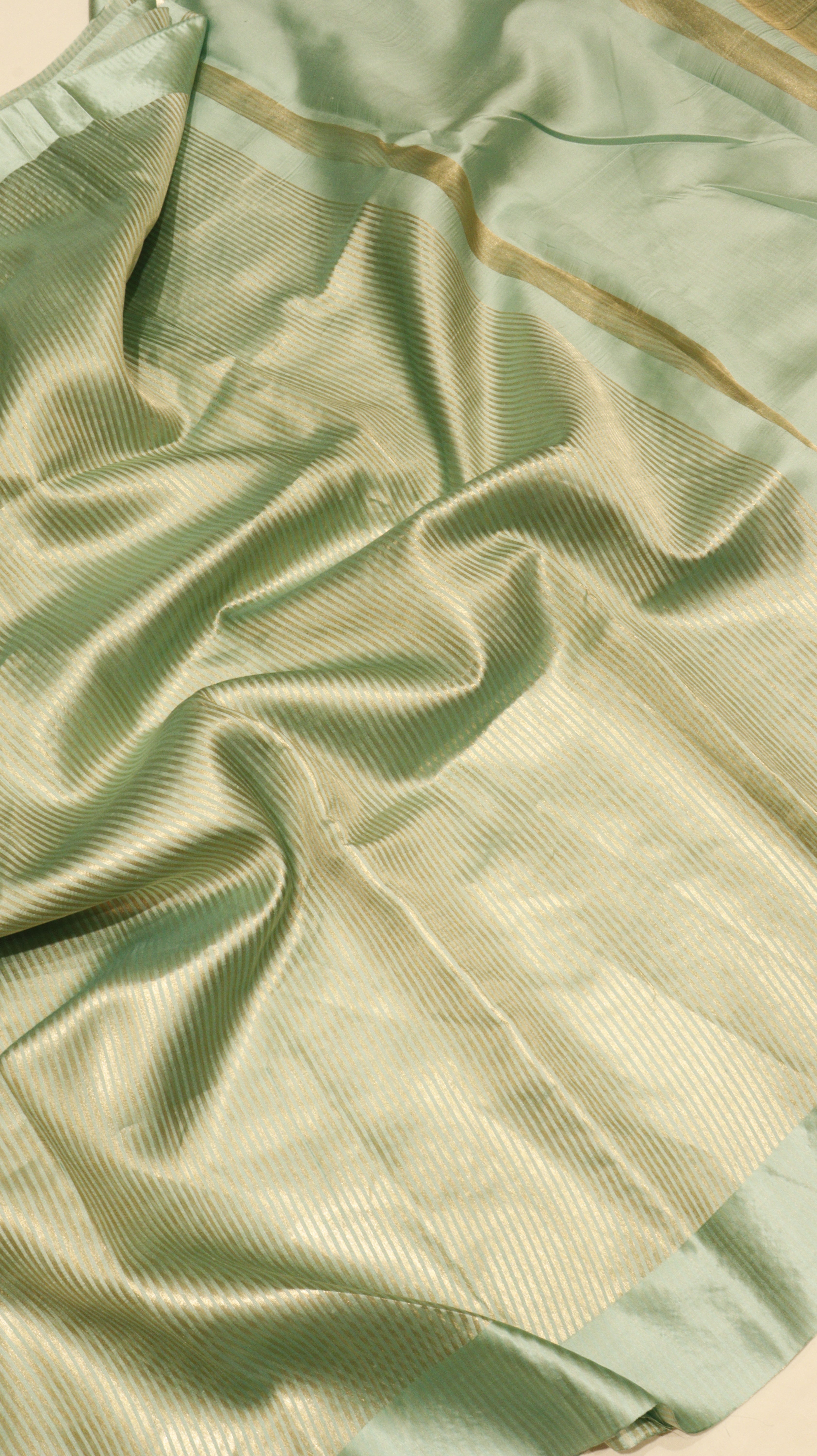 Pre-Order : Striped Tissue Katan Silk Saree