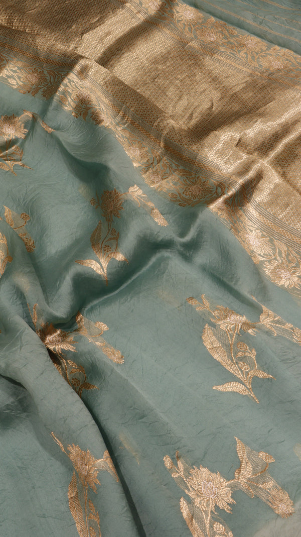 Handloom Pure Kora Silk Saree