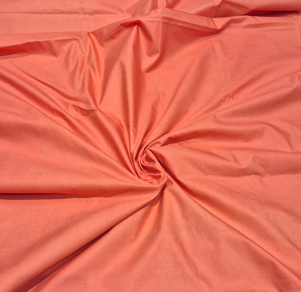 Banarasi Pure Cotton Suit Set - Peach