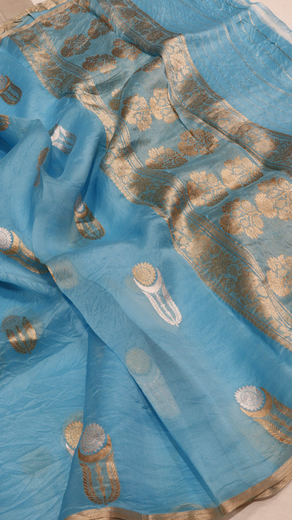 Pure Handloom Kora Silk Saree
