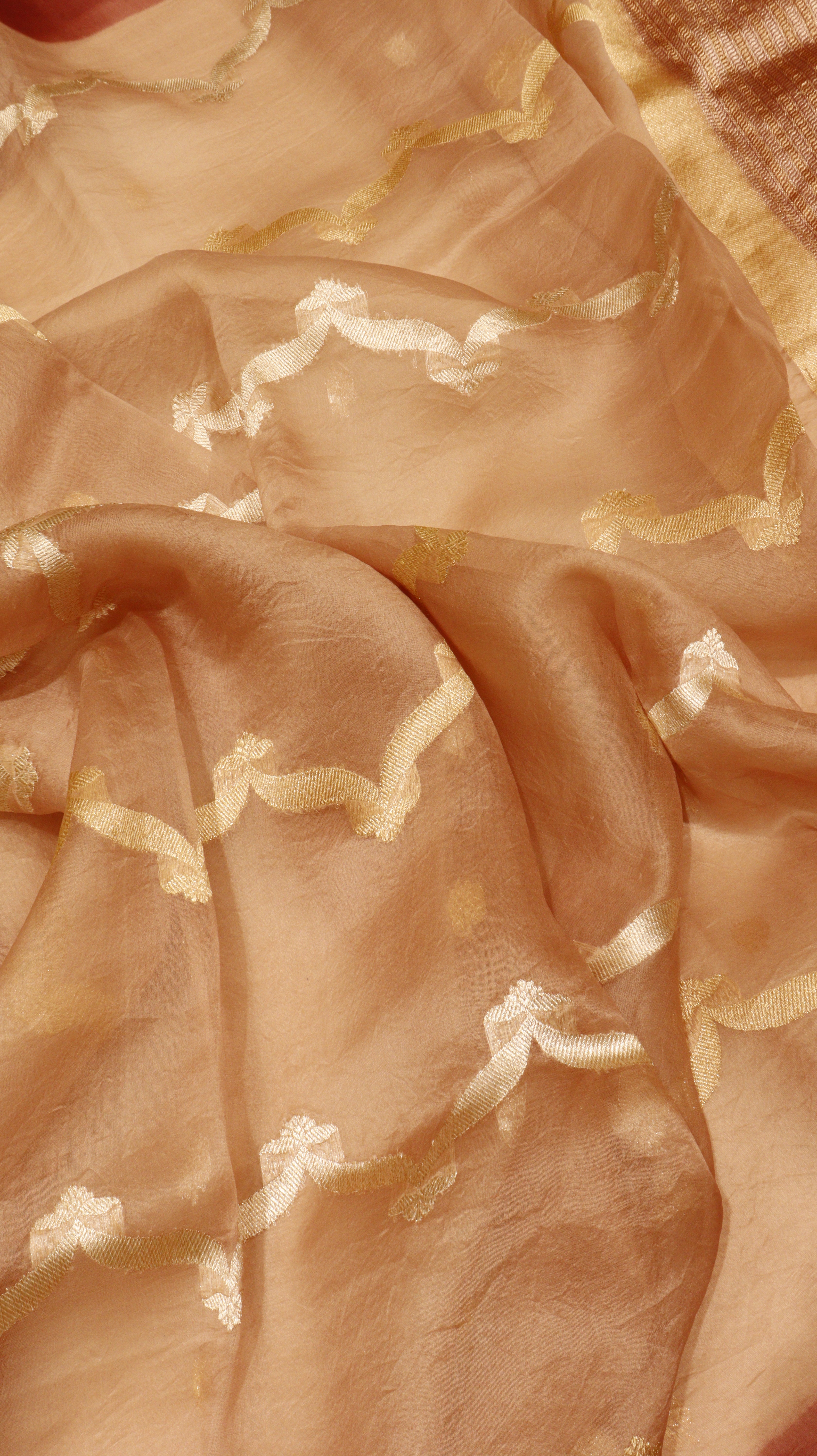 Pre-Order : Handloom Pure Kora Silk Saree