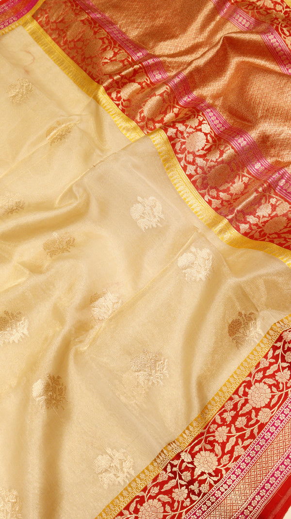 Pure Tissue Banarasi Saree - Satin Border