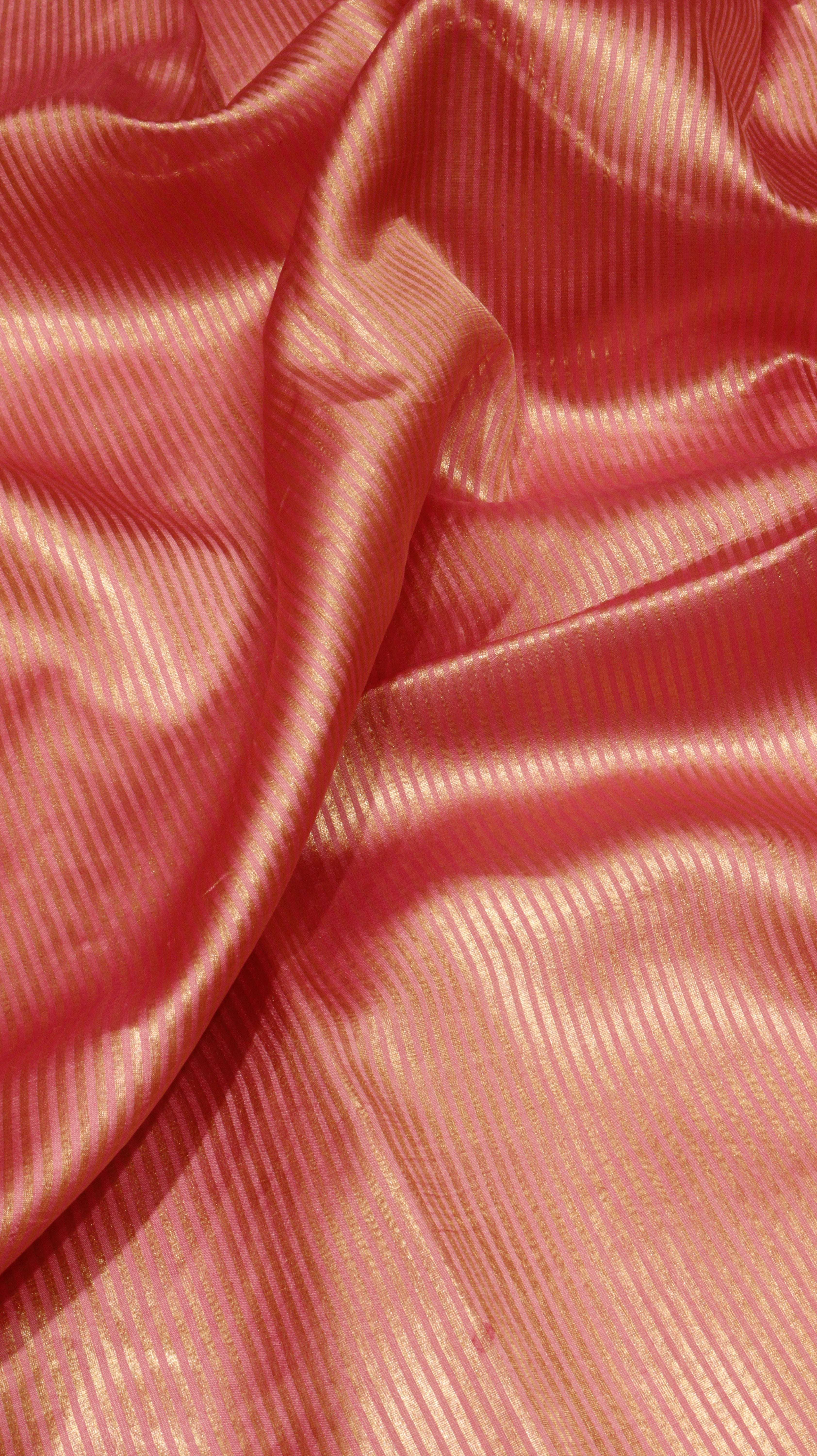 Pre-Order : Striped Tissue Katan Silk Saree