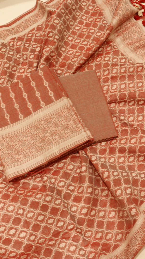 Jamdani Mul Cotton Suit Set