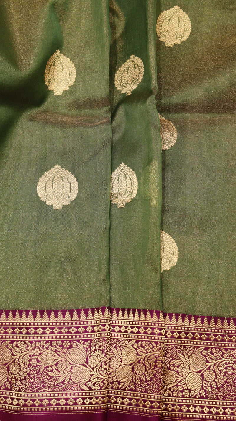Pure Tissue Banarasi Saree - Satin Border