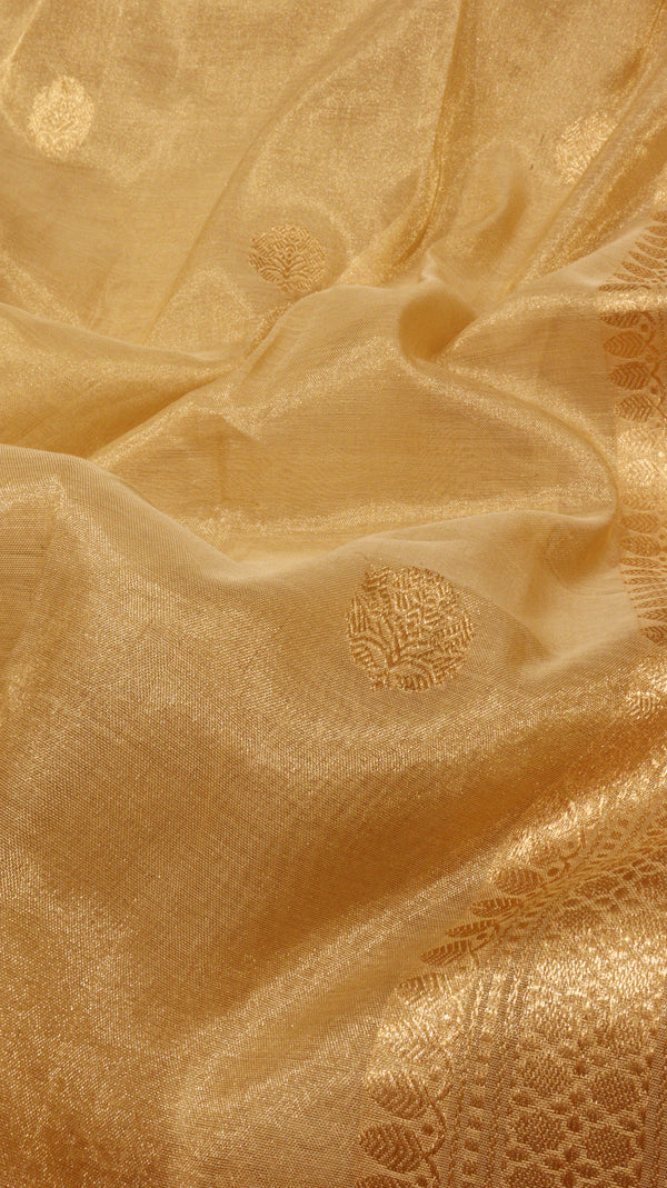 Handloom Glass Tissue Silk Saree