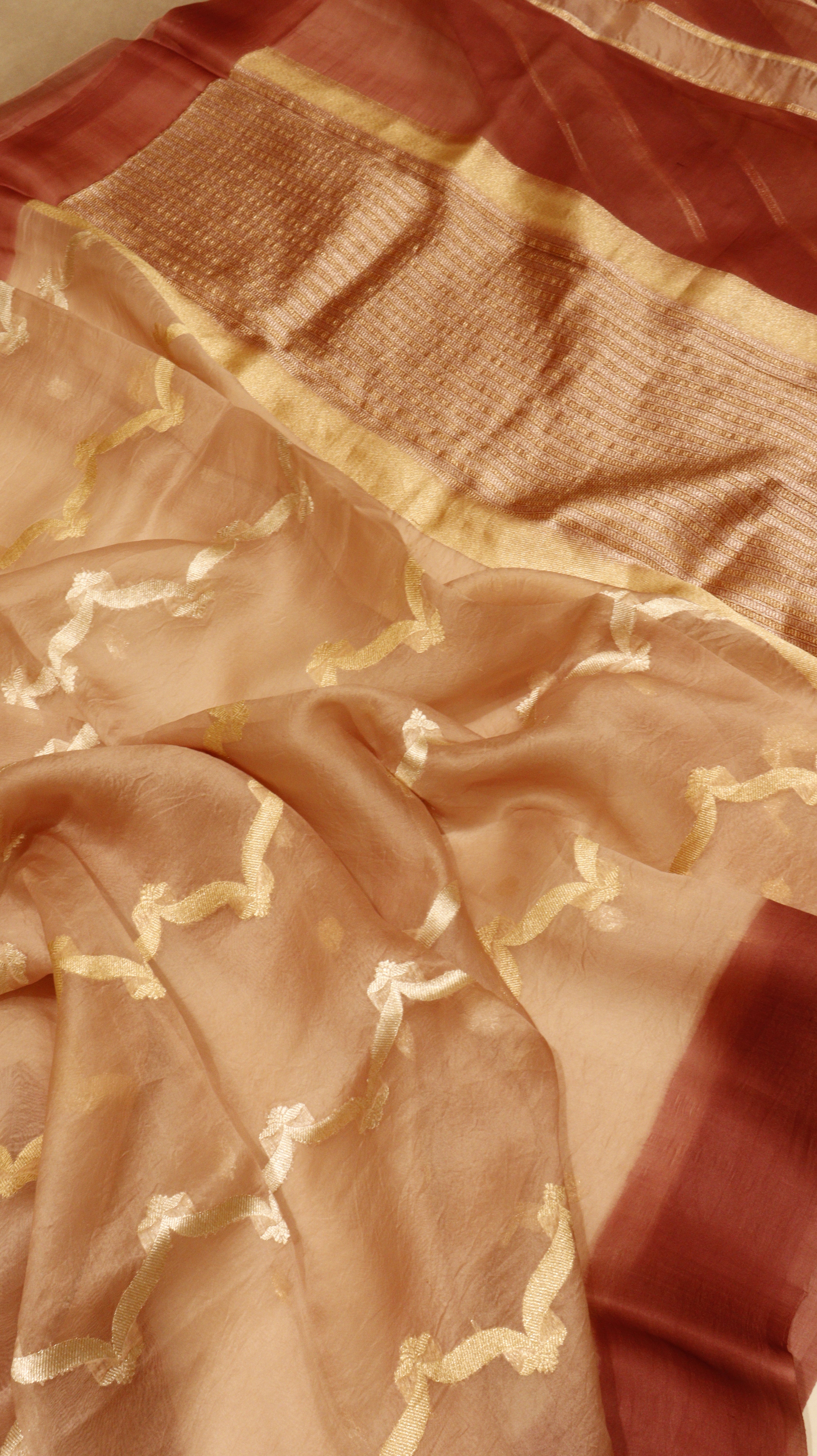 Pre-Order : Handloom Pure Kora Silk Saree