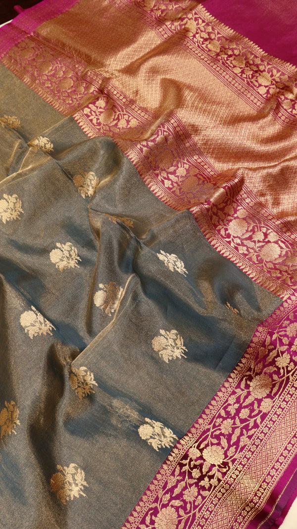 Pure Tissue Banarasi Saree - Satin Border