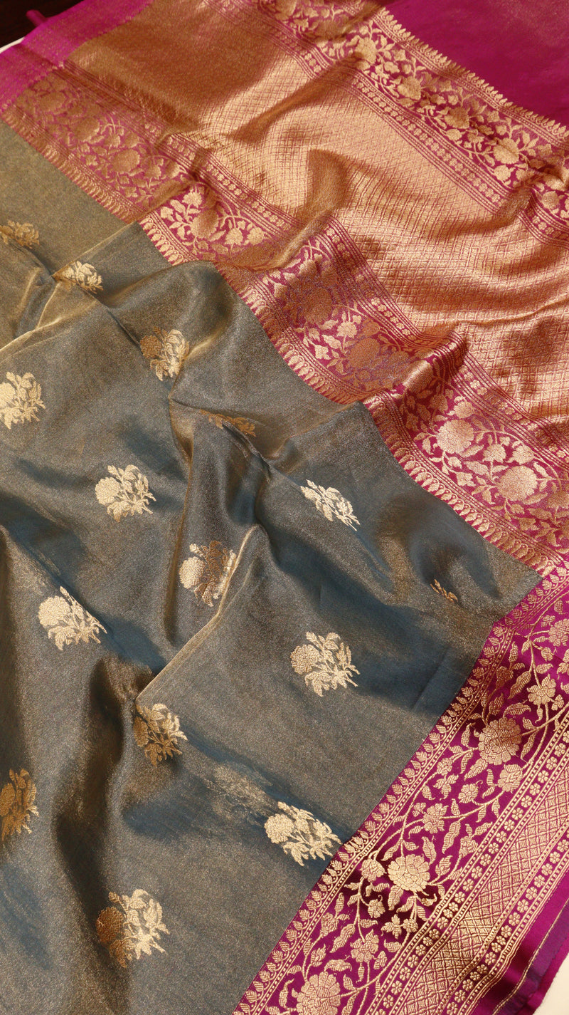 Pure Tissue Banarasi Saree - Satin Border