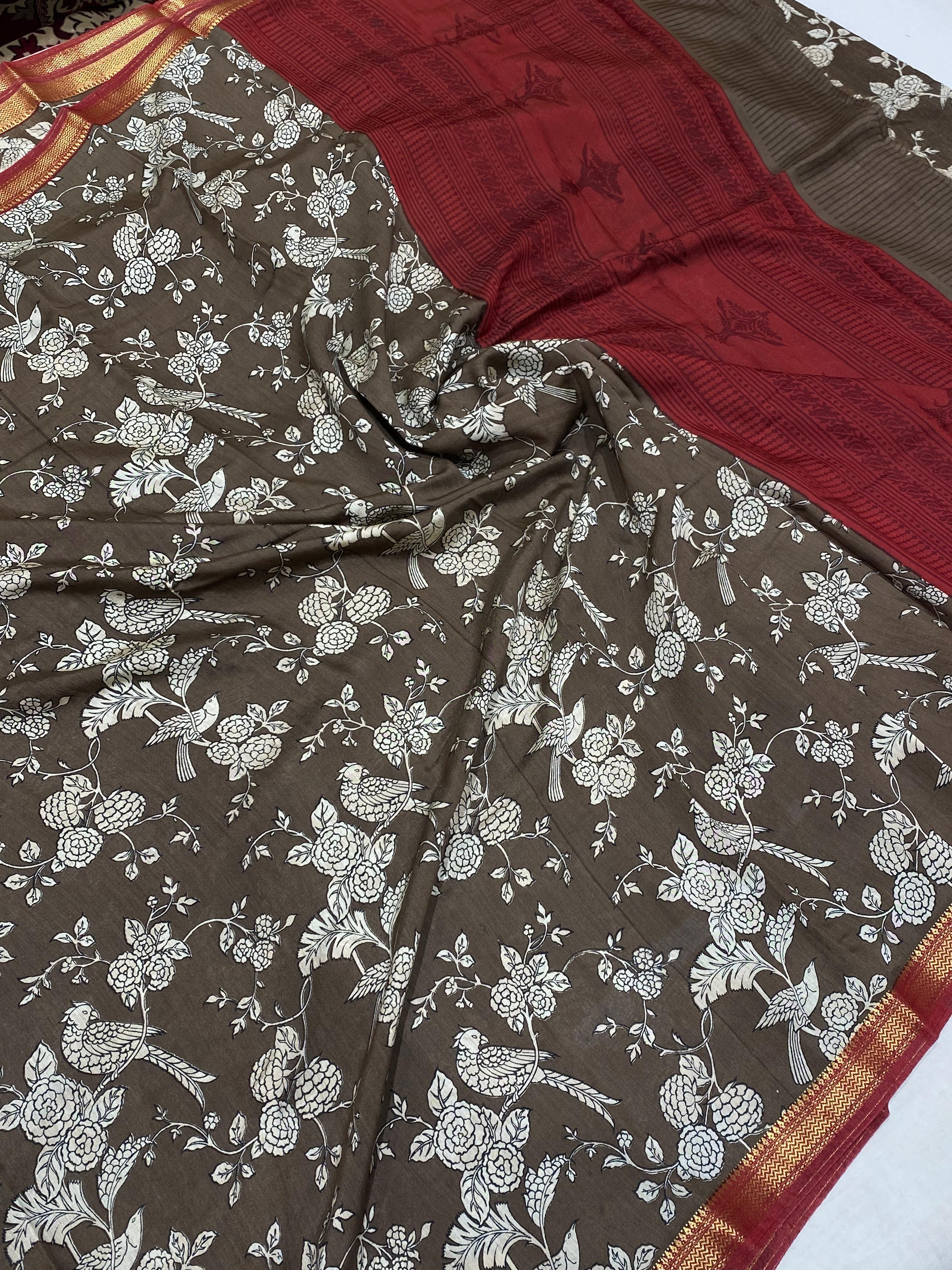Semi Moonga saree