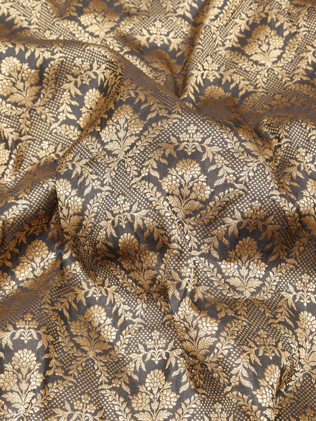 Black Katan Silk Banarasi saree – Hikayat Banaras