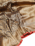 Black Katan Silk Banarasi saree detail 5 – Hikayat Banaras